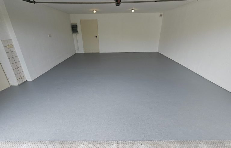 Sanierte Garage Sanierter Garagenboden nach Garagenbodensanierung